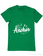 Tricou ADLER barbat He s my anchor Verde mediu