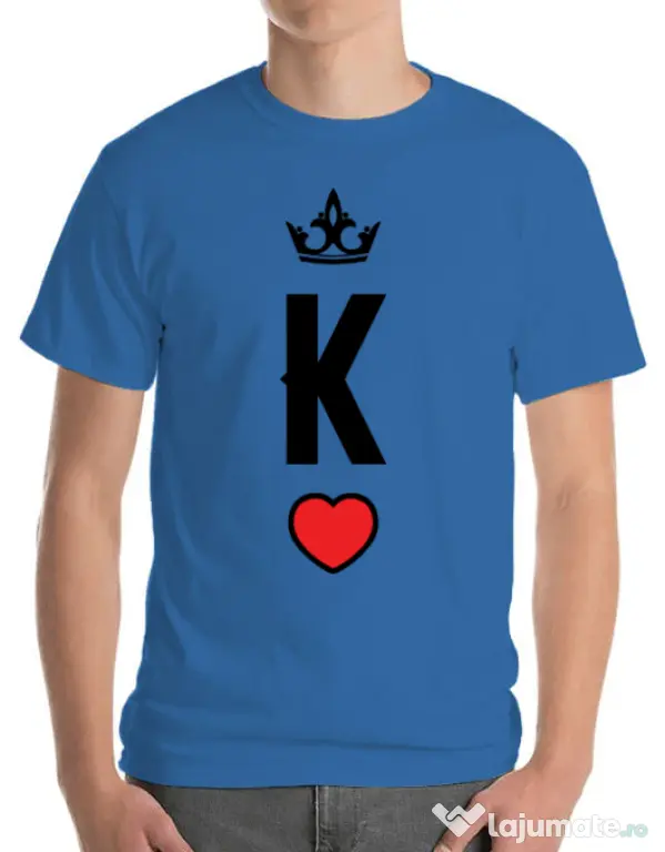 Tricou ADLER barbat King Albastru azuriu