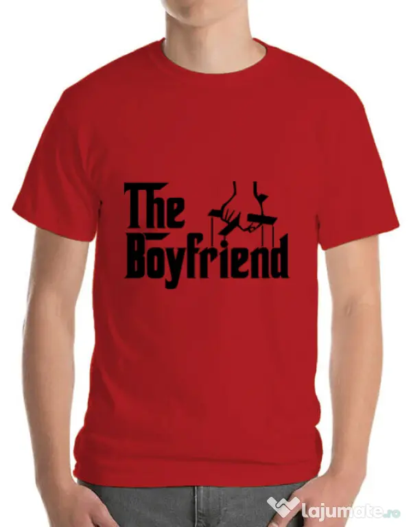 Tricou ADLER barbat The boyfriend Rosu