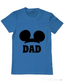 Tricou ADLER barbat Mouse dad Albastru azuriu