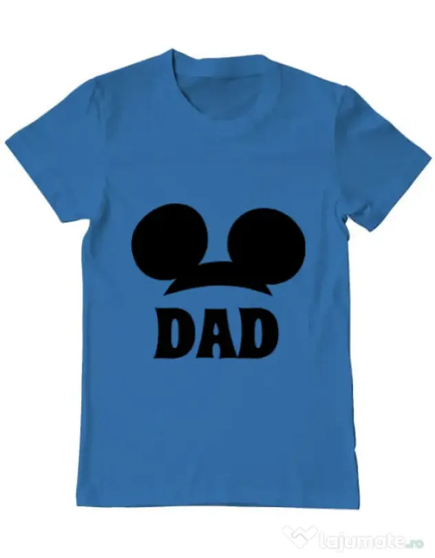 Tricou ADLER barbat Mouse dad Albastru azuriu