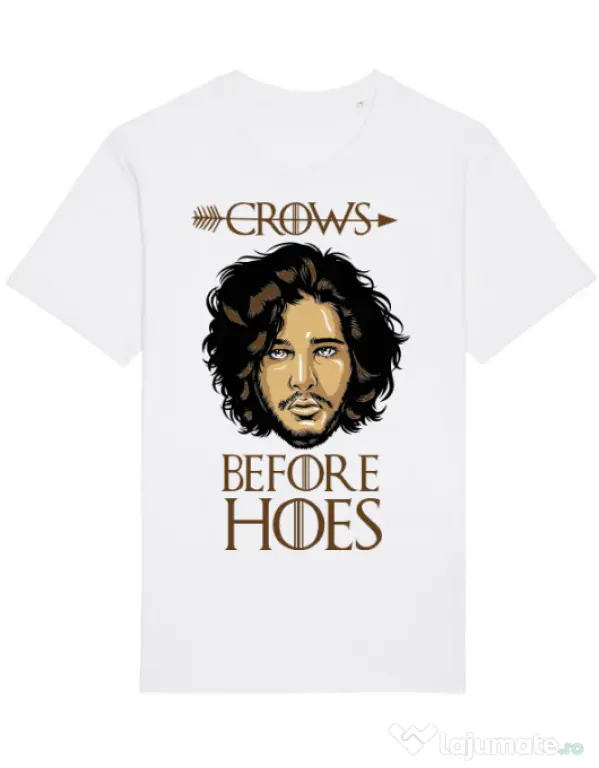Tricou STANLEY STELLA barbat Crows Before Hoes Alb