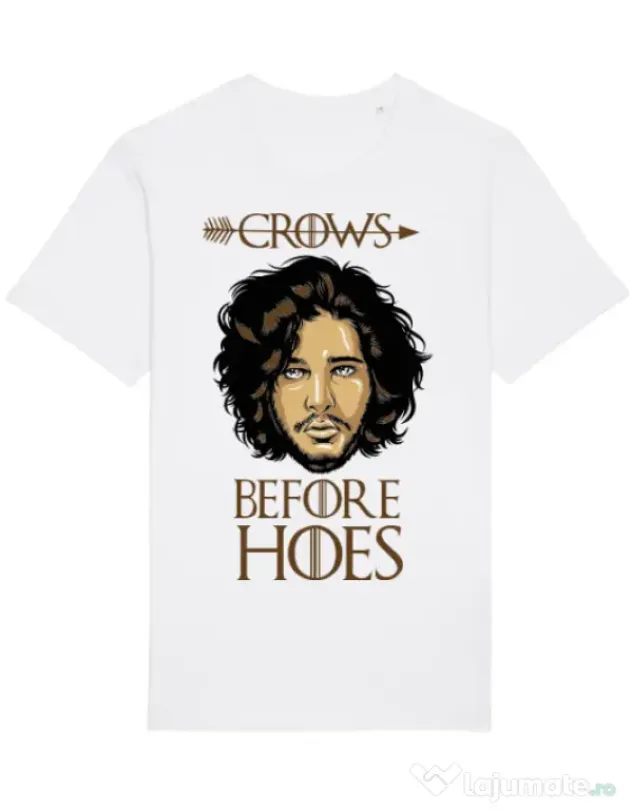 Tricou STANLEY STELLA barbat Crows Before Hoes Alb