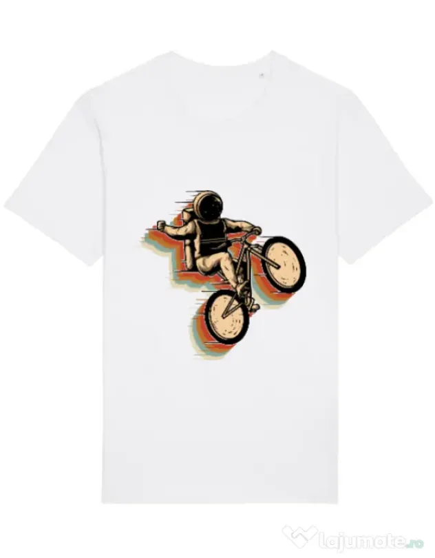 Tricou STANLEY STELLA barbat Cycling space Alb