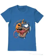 Tricou ADLER barbat Halloween Venom Albastru azuriu