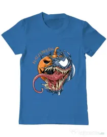 Tricou ADLER barbat Halloween Venom Albastru azuriu