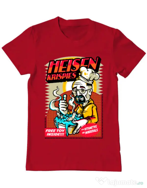 Tricou ADLER barbat Heisen krispies Rosu