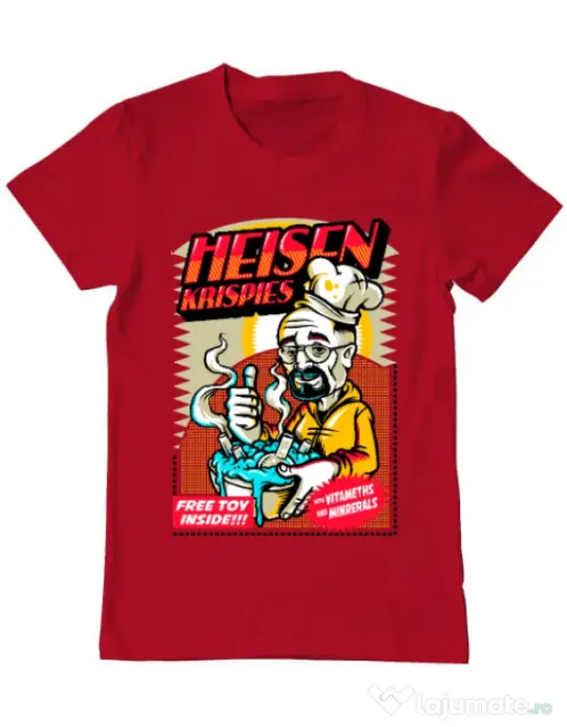 Tricou ADLER barbat Heisen krispies Rosu