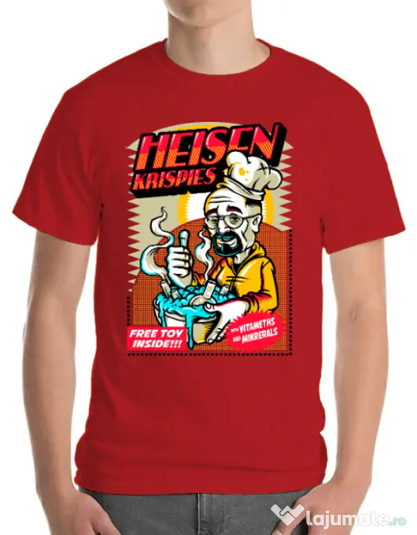 Tricou ADLER barbat Heisen krispies Rosu