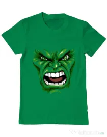 Tricou ADLER barbat Hulk mask Verde mediu