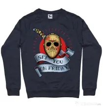 Bluza ADLER barbat See you on friday Denim inchis