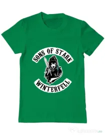 Tricou ADLER barbat Sons of stark Verde mediu