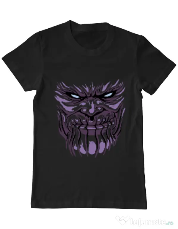 Tricou ADLER barbat Thanos mask Negru