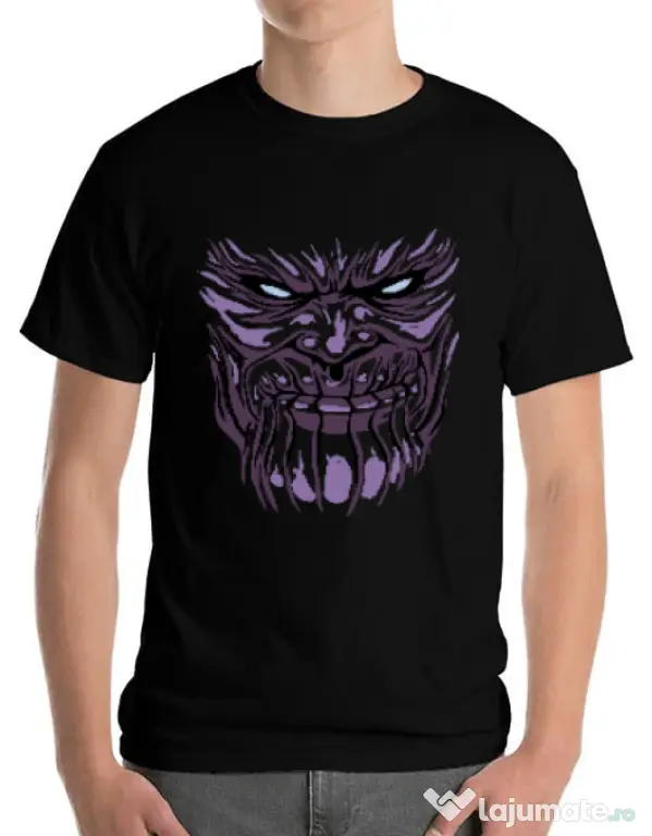 Tricou ADLER barbat Thanos mask Negru