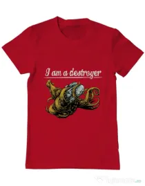 Tricou ADLER barbat Destroyer Rosu