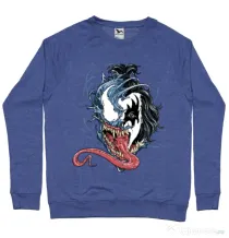 Bluza ADLER barbat Venom kiss Albastru melanj