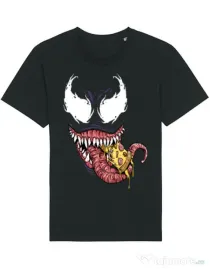 Tricou STANLEY STELLA barbat Venom pizza Negru