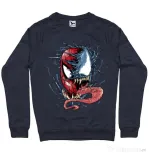 Bluza ADLER barbat Venom vs Spiderman Denim inchis