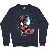 Bluza ADLER barbat Venom vs Spiderman Denim inchis