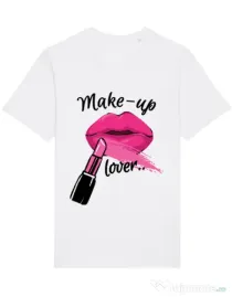 Tricou STANLEY STELLA barbat Make up lover Alb