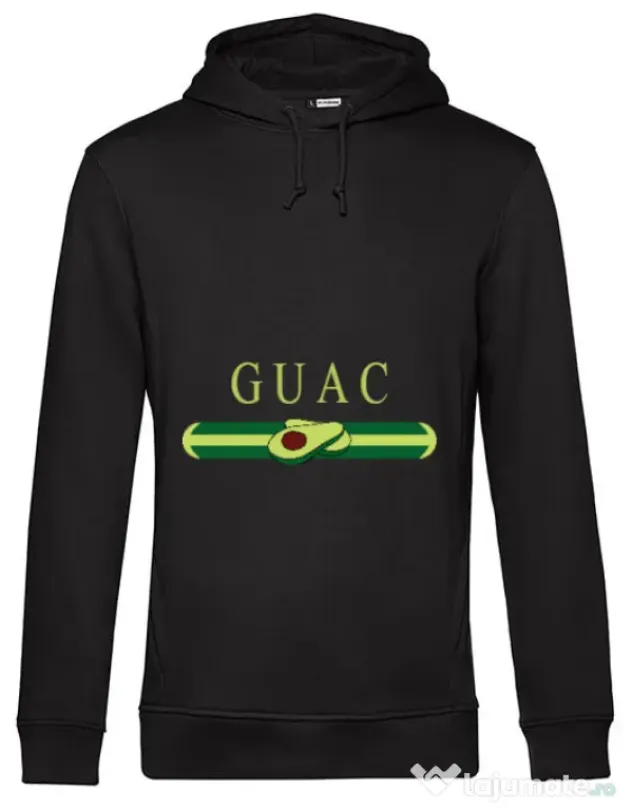 Hoodie barbat cu gluga Guac Negru