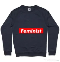 Bluza ADLER barbat Feminist Denim inchis