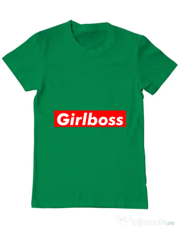 Tricou ADLER barbat Girlboss Verde mediu