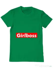 Tricou ADLER barbat Girlboss Verde mediu