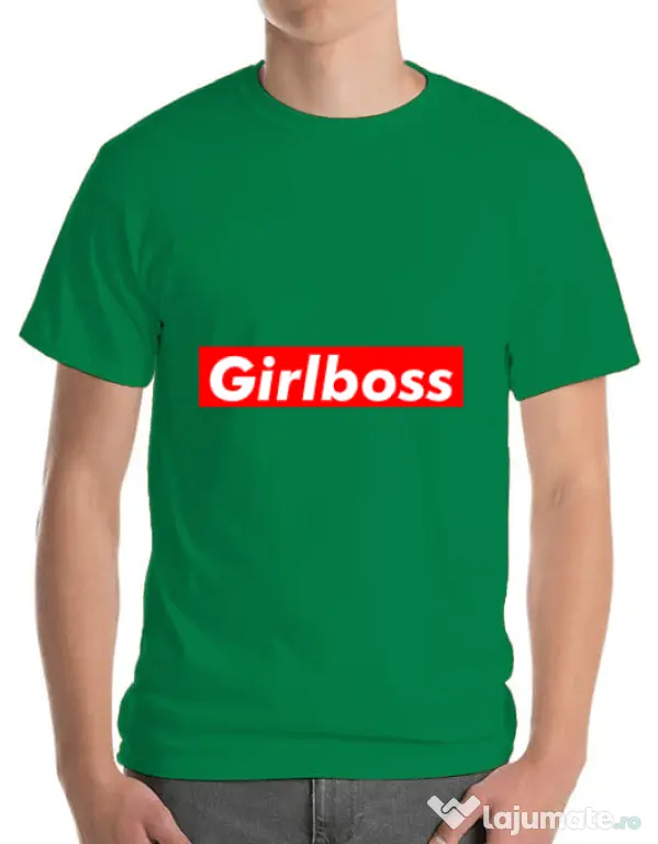 Tricou ADLER barbat Girlboss Verde mediu