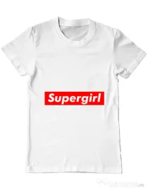 Tricou ADLER barbat Supergirl Alb