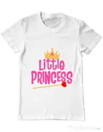 Tricou ADLER barbat Little Princess Alb