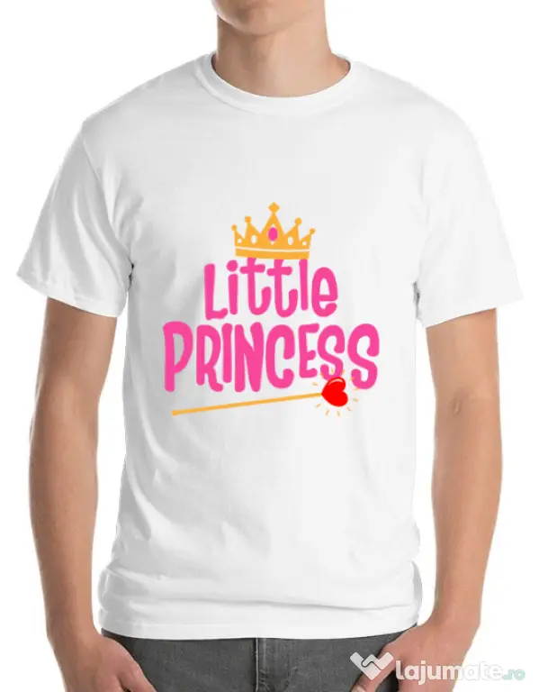 Tricou ADLER barbat Little Princess Alb