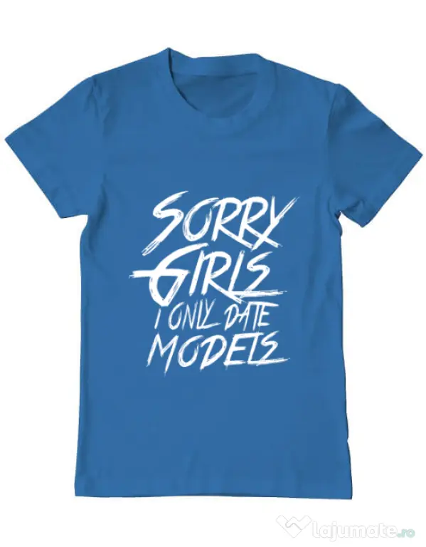 Tricou ADLER barbat Sorry girls Albastru azuriu