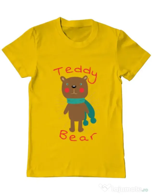 Tricou ADLER barbat Teddy bear Galben