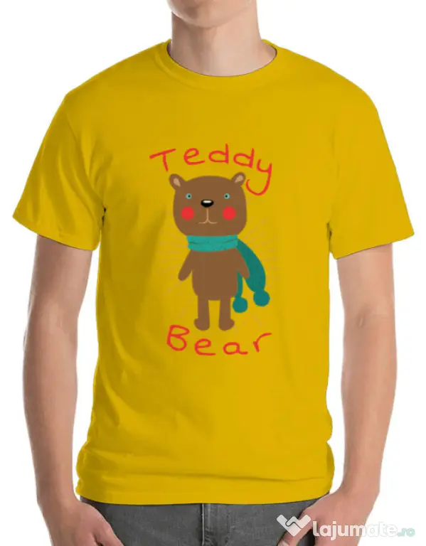 Tricou ADLER barbat Teddy bear Galben