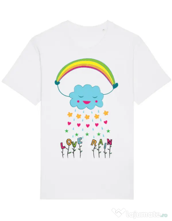 Tricou STANLEY STELLA barbat Love rain Alb