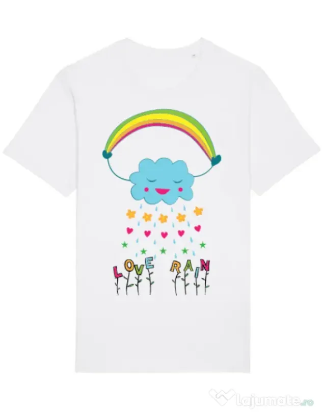 Tricou STANLEY STELLA barbat Love rain Alb