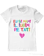 Tricou ADLER barbat Il iubim pe tati Alb