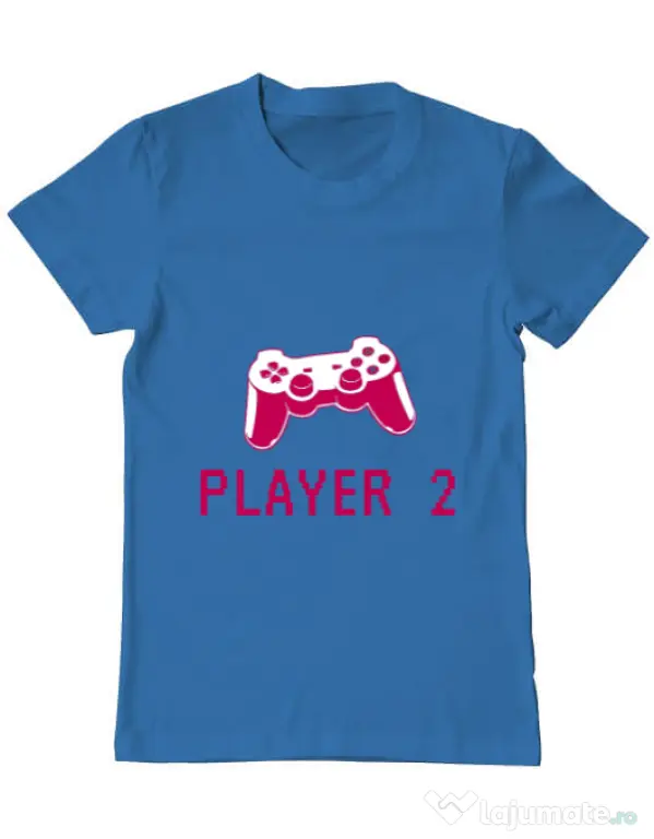 Tricou ADLER barbat Player 2 Albastru azuriu