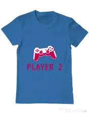 Tricou ADLER barbat Player 2 Albastru azuriu 
