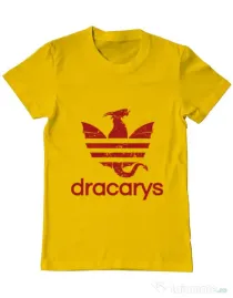 Tricou ADLER barbat Dracarys Galben