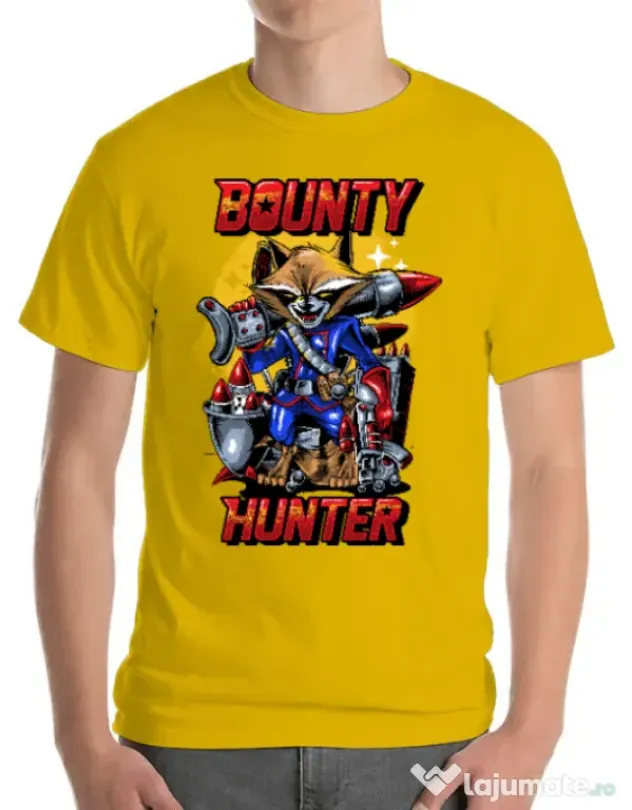 Tricou ADLER barbat Bounty hunter Galben