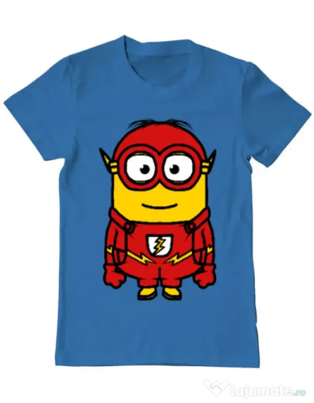 Tricou ADLER barbat Minion flash Albastru azuriu