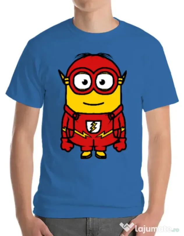 Tricou ADLER barbat Minion flash Albastru azuriu