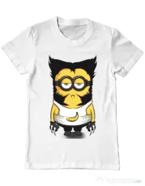 Tricou ADLER barbat Wolve minion Alb