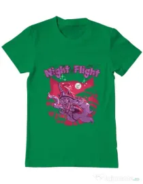 Tricou ADLER barbat Night flight Verde mediu