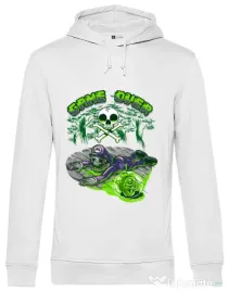 Hoodie barbat cu gluga Poisonous mushroom Alb