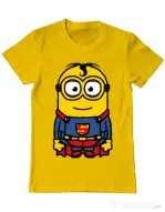 Tricou ADLER barbat Super minion Galben
