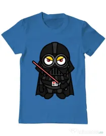 Tricou ADLER barbat Vader minion Albastru azuriu