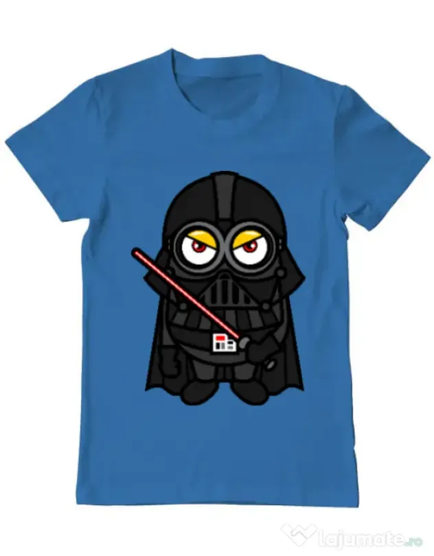 Tricou ADLER barbat Vader minion Albastru azuriu
